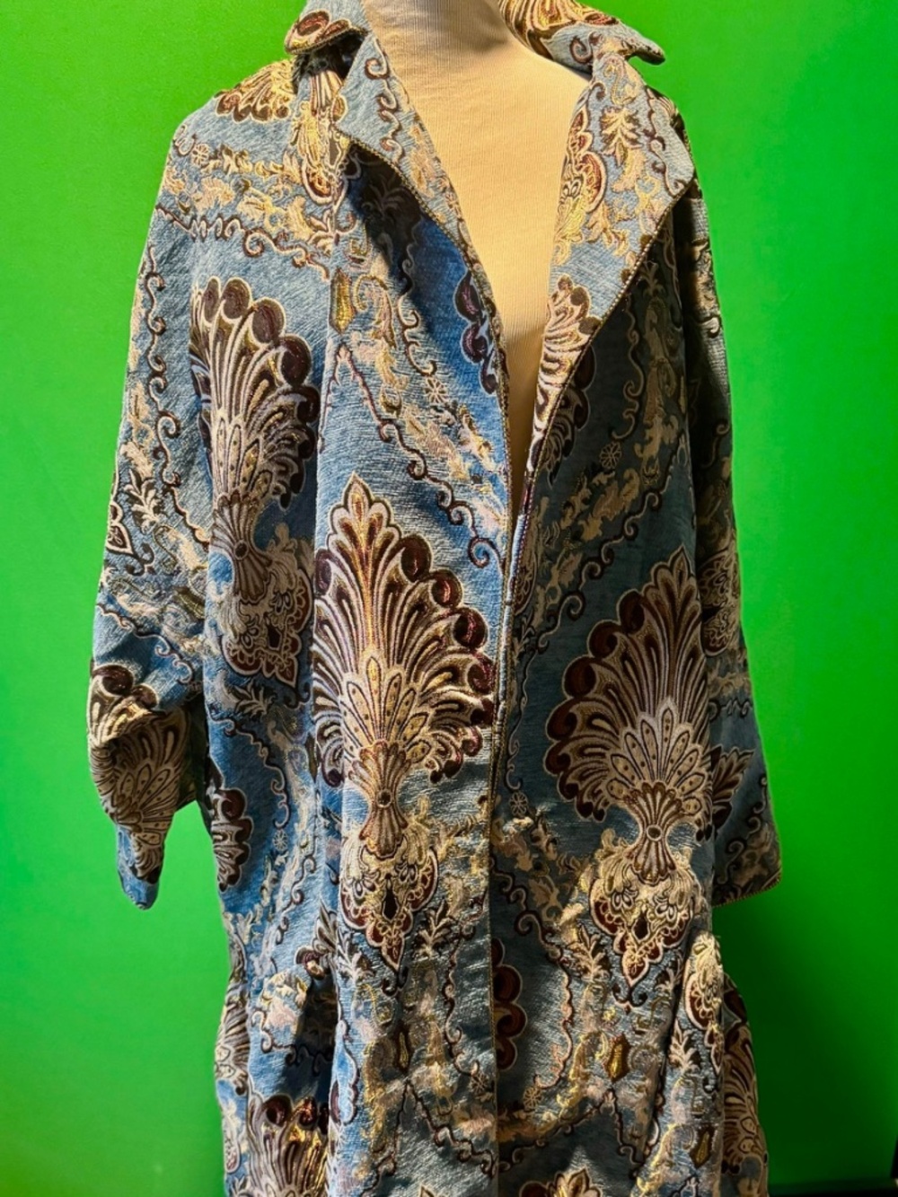 Azalea Wang Pavlova Jacquard Cocoon Statement Coat